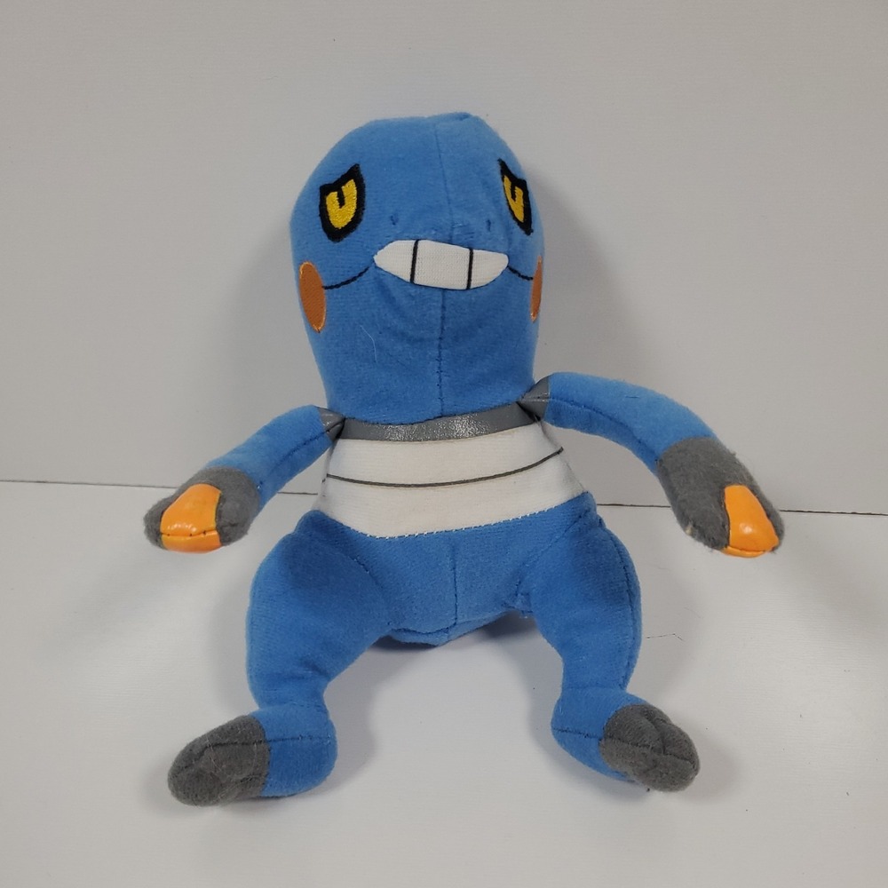 2007 Pokémon Croagunk Bean Plush Figure - Jakks Pacific Nintendo No Tags